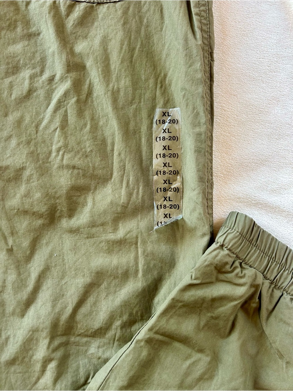 Polo Ralph Lauren Boy’s Olive Drawstring Casual Pants w/Lining Sz 18-20 - Picture 4 of 7